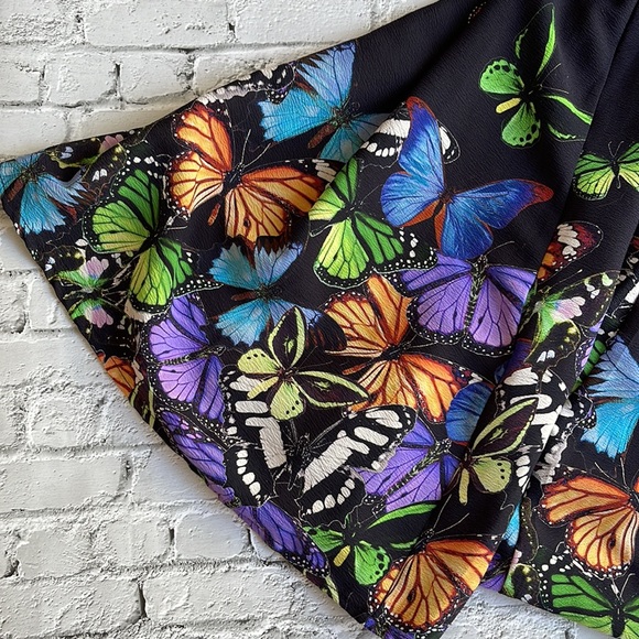 ASOS | Long sleeve navy butterfly print midi dress - Picture 11 of 11